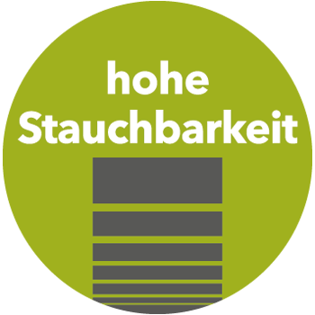 Hohe Stauchbarkeit