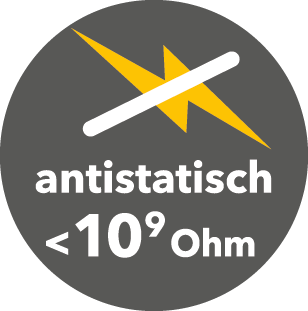 Antistatisch < 10⁹ Ohm