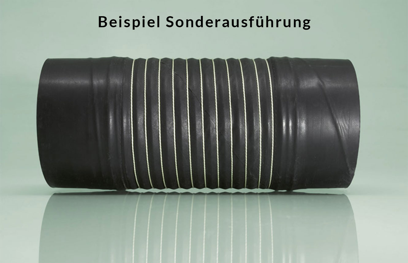 Heißluftschlauch UNI V2 1-lagig (-55°C bis +150°C)
