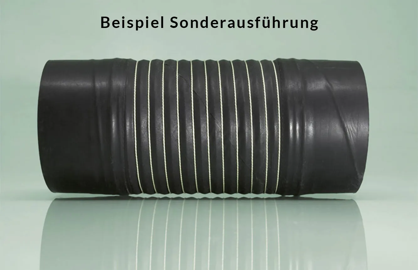 Heißluftschlauch UNI V2 1-lagig (-55°C bis +150°C)