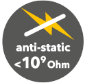 Antistatisch < 10⁹ Ohm