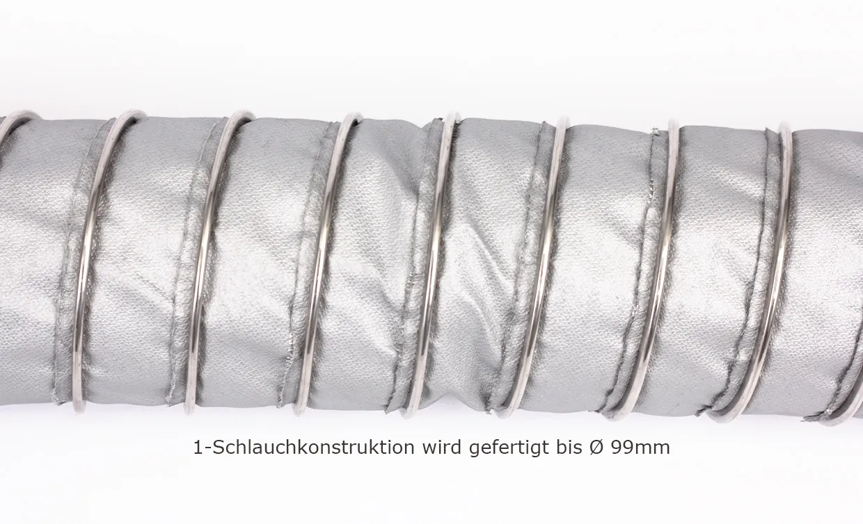 Klemmprofilschlauch KLIPP HT1100 (-20°C bis +1100°C)