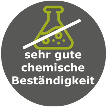 Sehr gute Chemikalienbeständigkeit