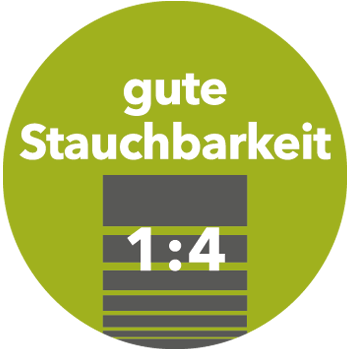 Gute Stauchbarkeit 1:4