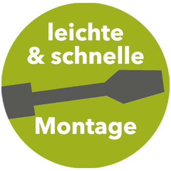 Leichte und schnelle Montage