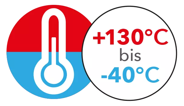 -40°C bis +130°C
