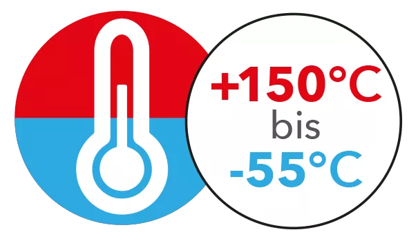 -55°C bis +150°C